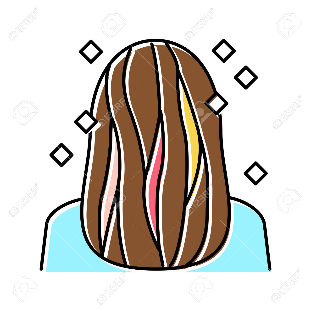 Hair on sale extensions icon
