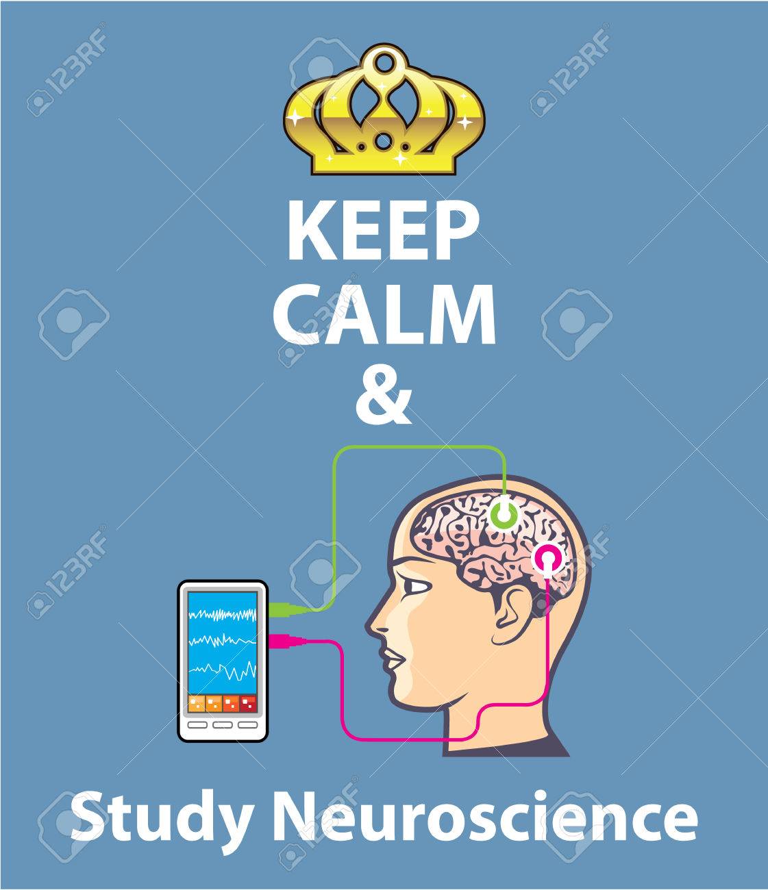 穏やかな維持 神経科学研究のベクトル イラスト クリップ アート のイラスト素材 ベクタ Image