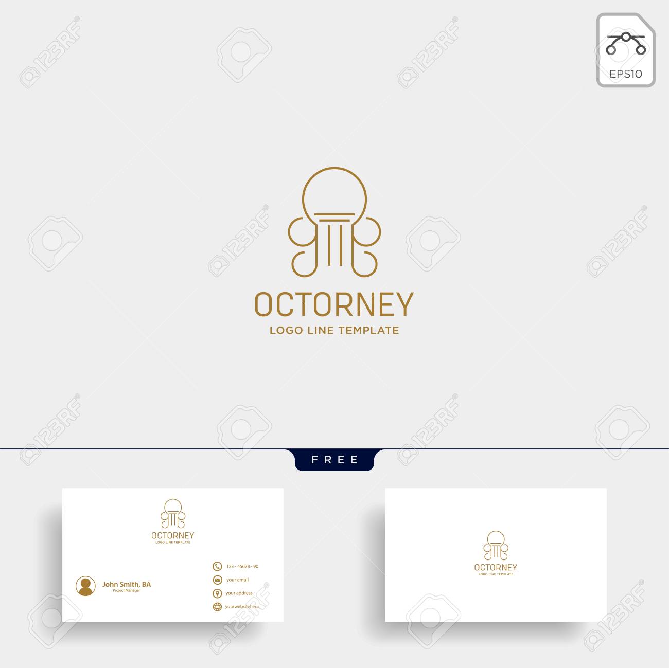 elegant attorney logo line