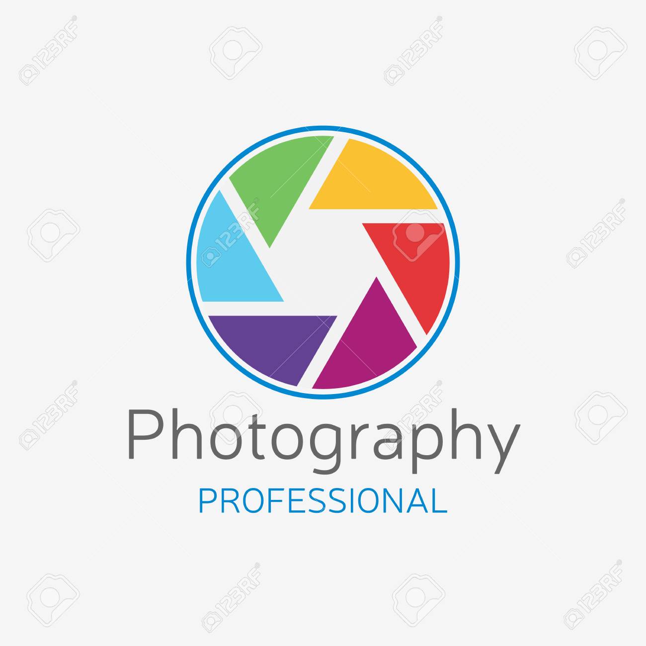 Logotipo Profesional De La Camara Diseno De Vector De Obturador De Color Concepto Para Estudio Fotografico Ilustraciones Vectoriales Clip Art Vectorizado Libre De Derechos Image 89450492
