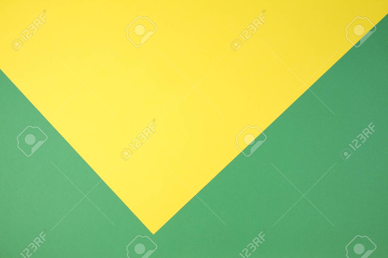 Yellow And Green Color Papers Geometry Flat Composition Background ... Yellow And Green Color Papers Geometry Flat Composition Background ...