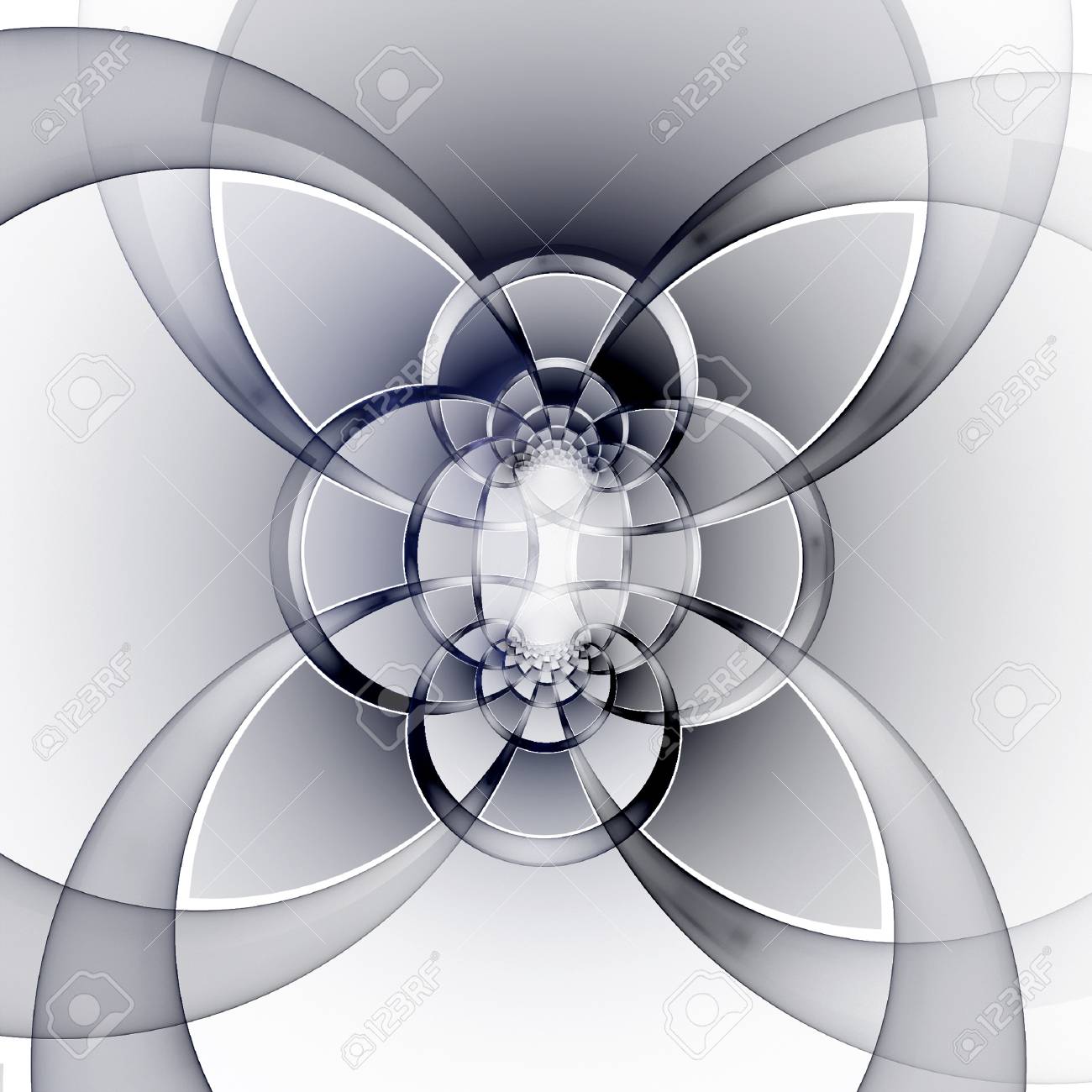 フラクタル幾何学模様。生成したコンピュータ グラフィックス。の写真