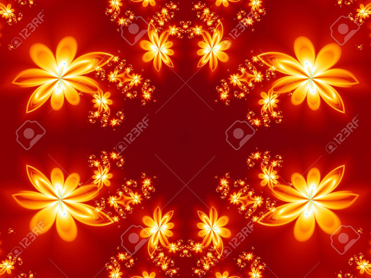 flower fire pattern in
