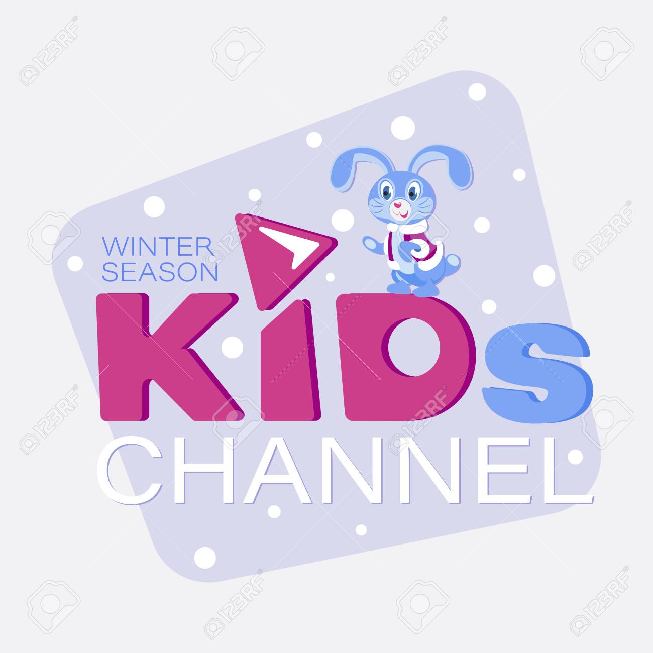 emblem for kids winter season cartoon style the inscription winter season cartoon pictures