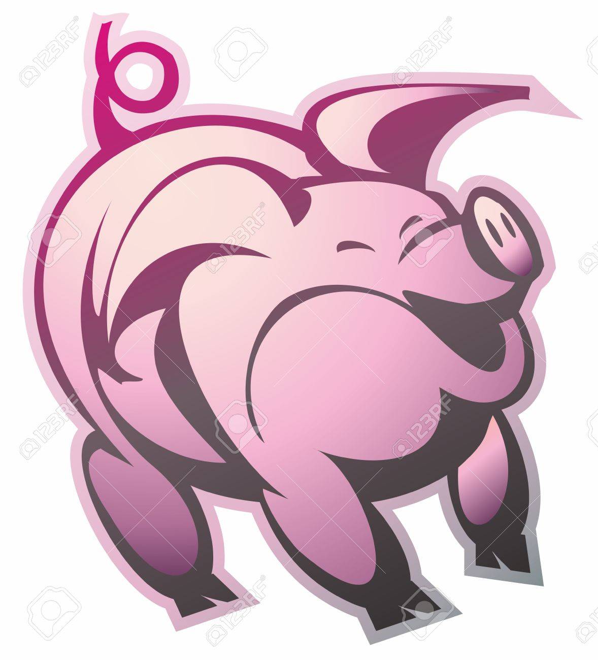 猪豚ひづめ吻尾ピンク目耳 Nickle バラ肉のイラスト素材 ベクタ Image 猪豚ひづめ吻尾ピンク目耳 Nickle バラ肉のイラスト素材 ベクタ Image