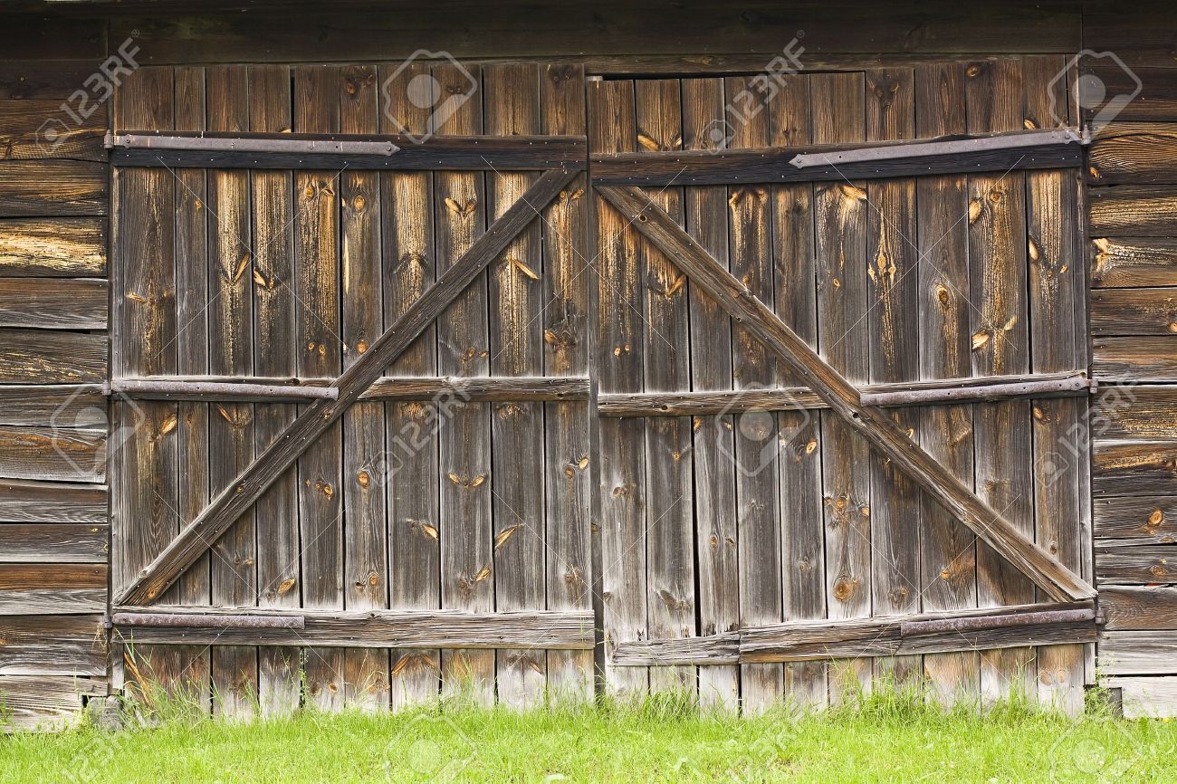 wooden barn gate