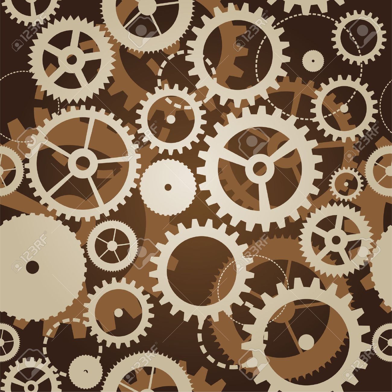 seamless pattern with cogs
