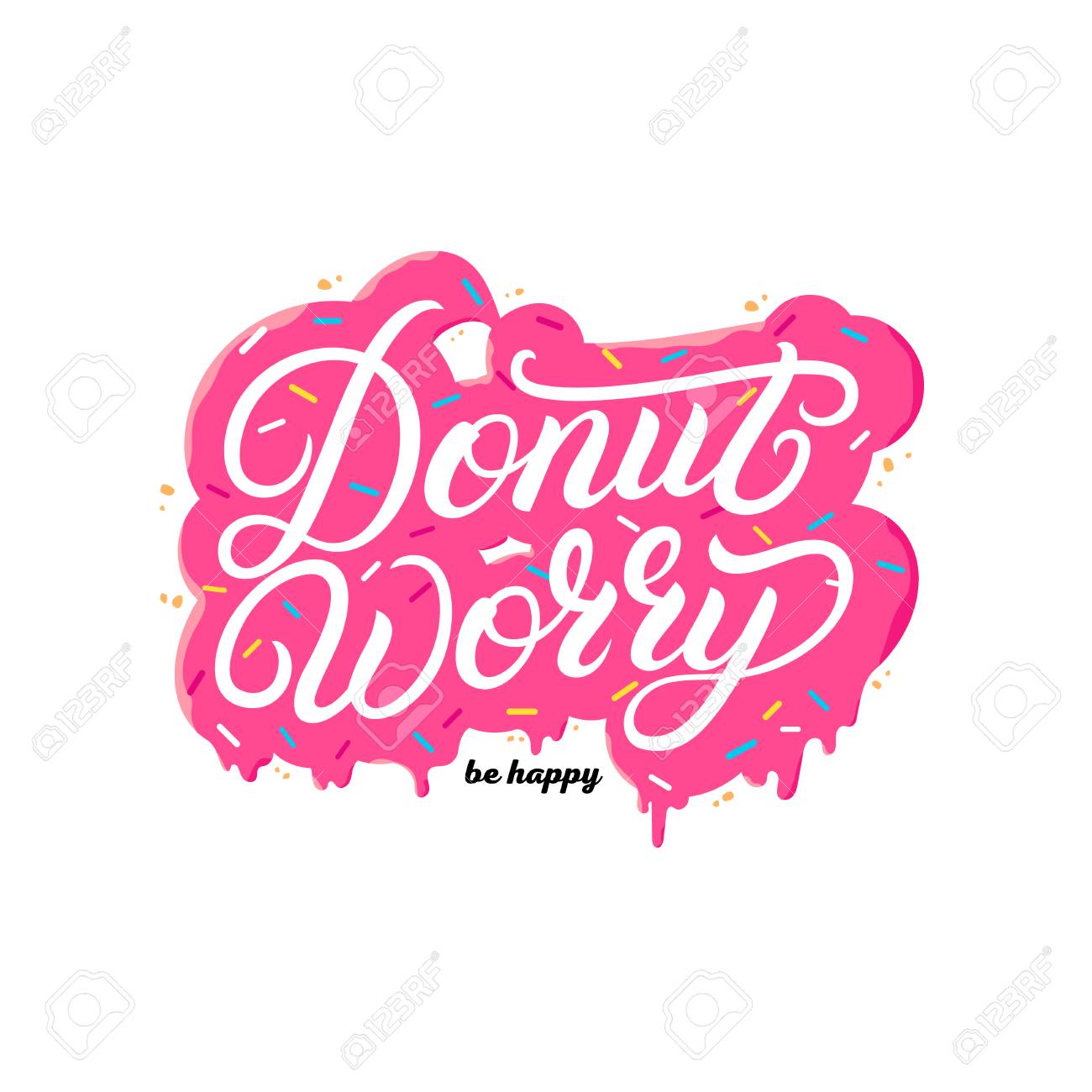 Vettoriale La Ciambella E Una Citazione Scritta A Mano Scritta A Mano Image 96523151