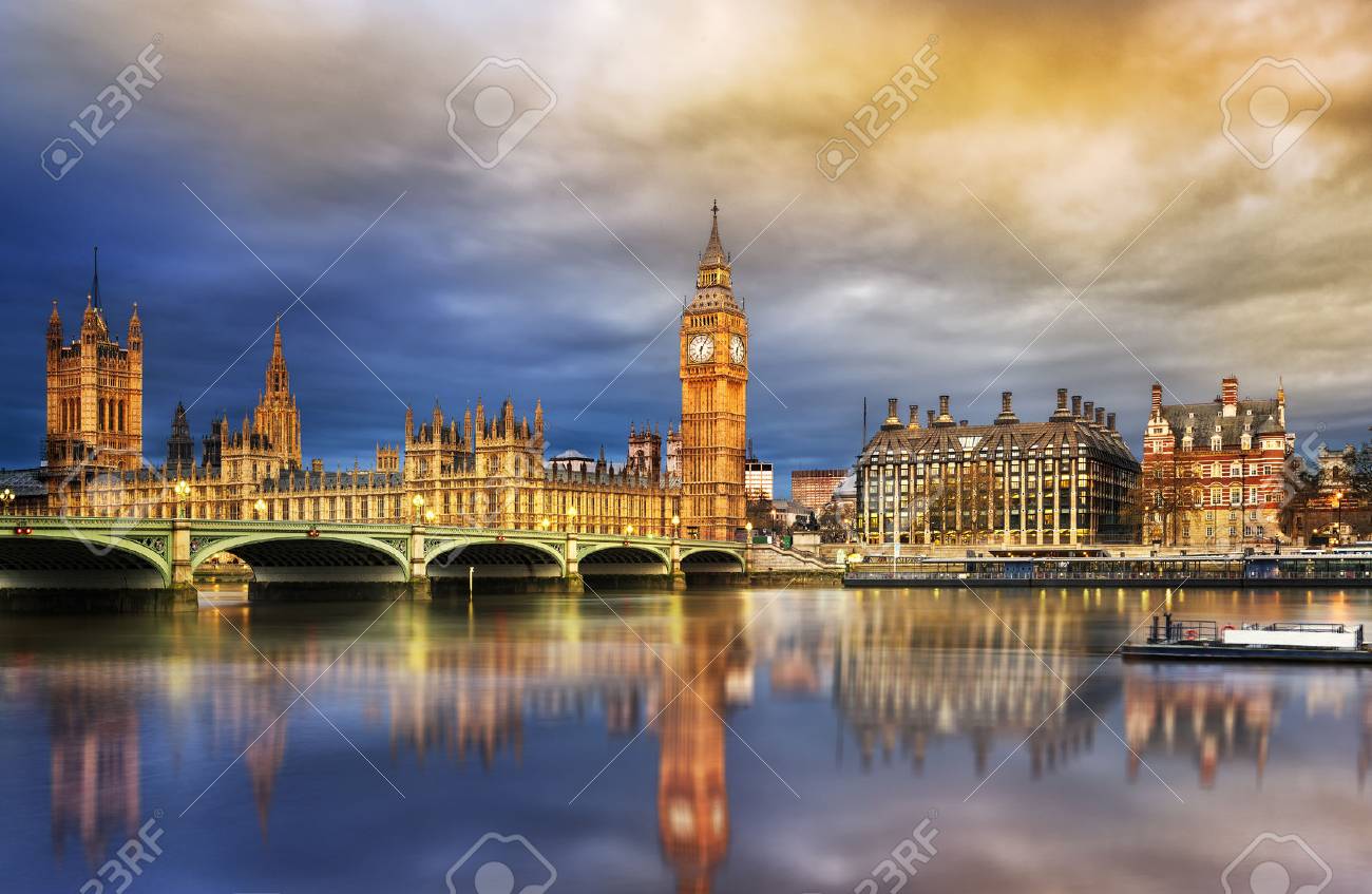 Big Ben and Houses of parliament at dusk, London, UK - 40295393 Big Ben and Houses of parliament at dusk, London, UK - 40295393