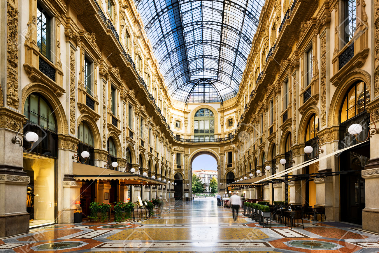 Glass dome of Galleria Vittorio Emanuele in Milan, Italy - 50621609 Glass dome of Galleria Vittorio Emanuele in Milan, Italy - 50621609