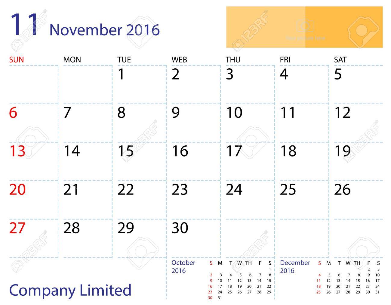 卓上カレンダー 16年 11 月テンプレート 用紙サイズ 4 159 Mm です のイラスト素材 ベクタ Image 卓上カレンダー 16年 11 月テンプレート 用紙サイズ 4 159 Mm です のイラスト素材 ベクタ Image
