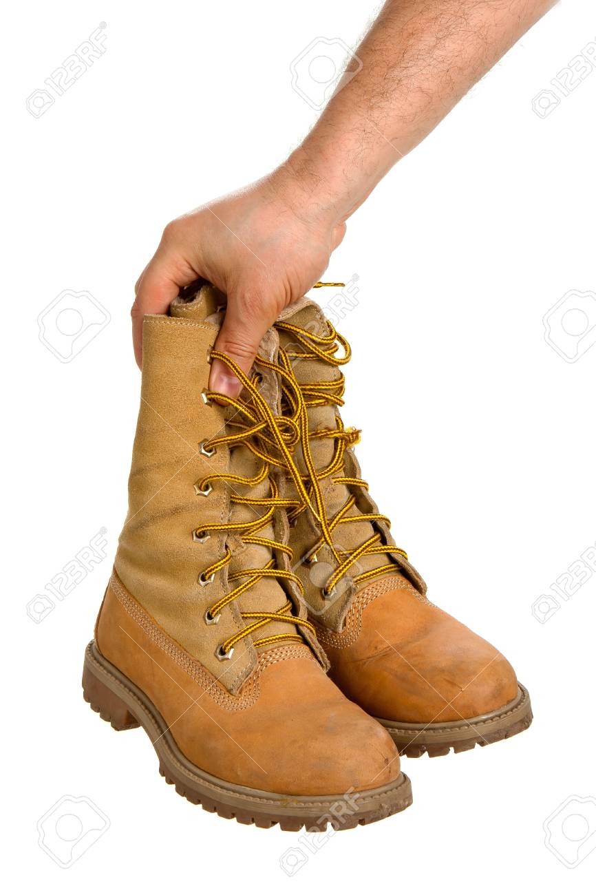 holding boots