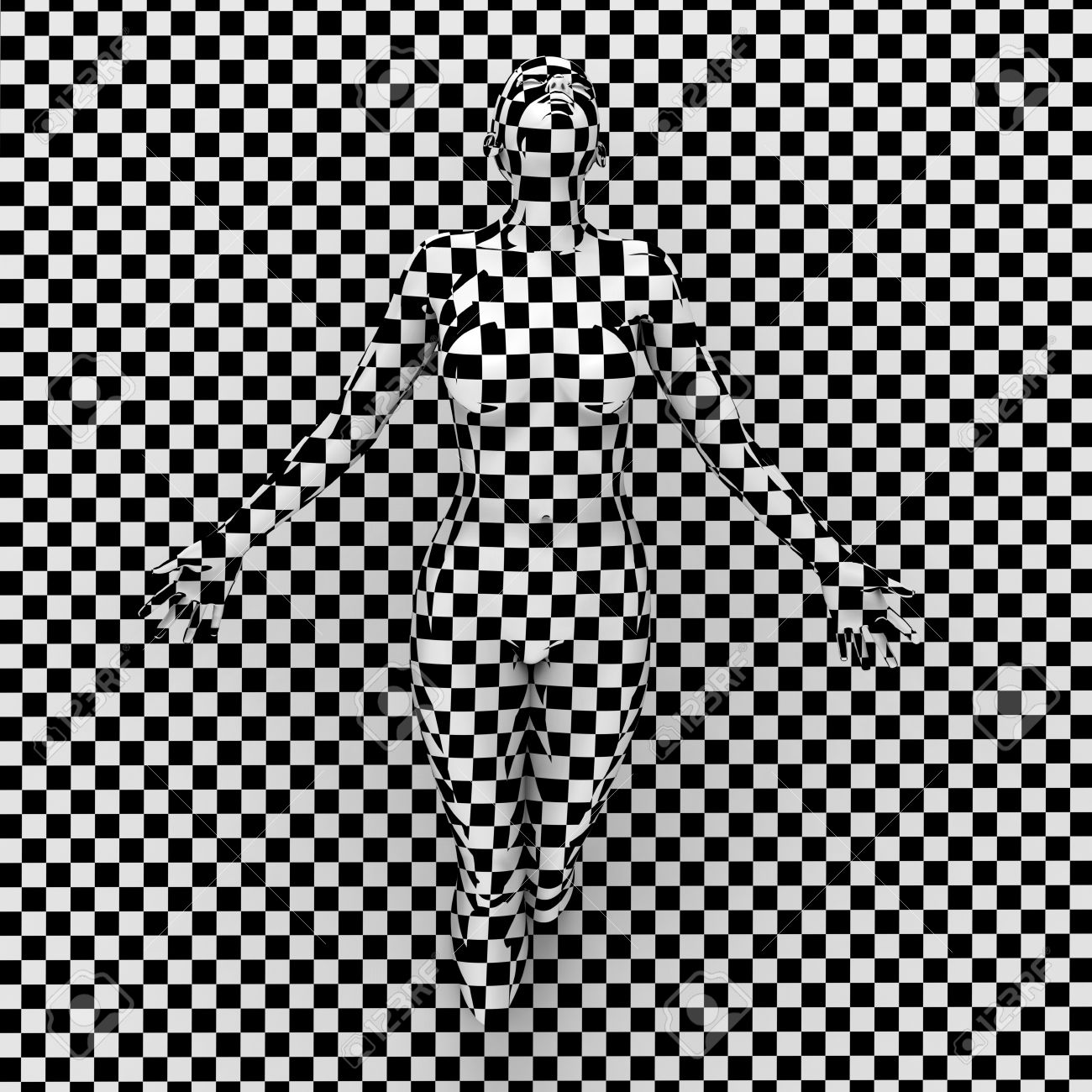 opt art illustration with