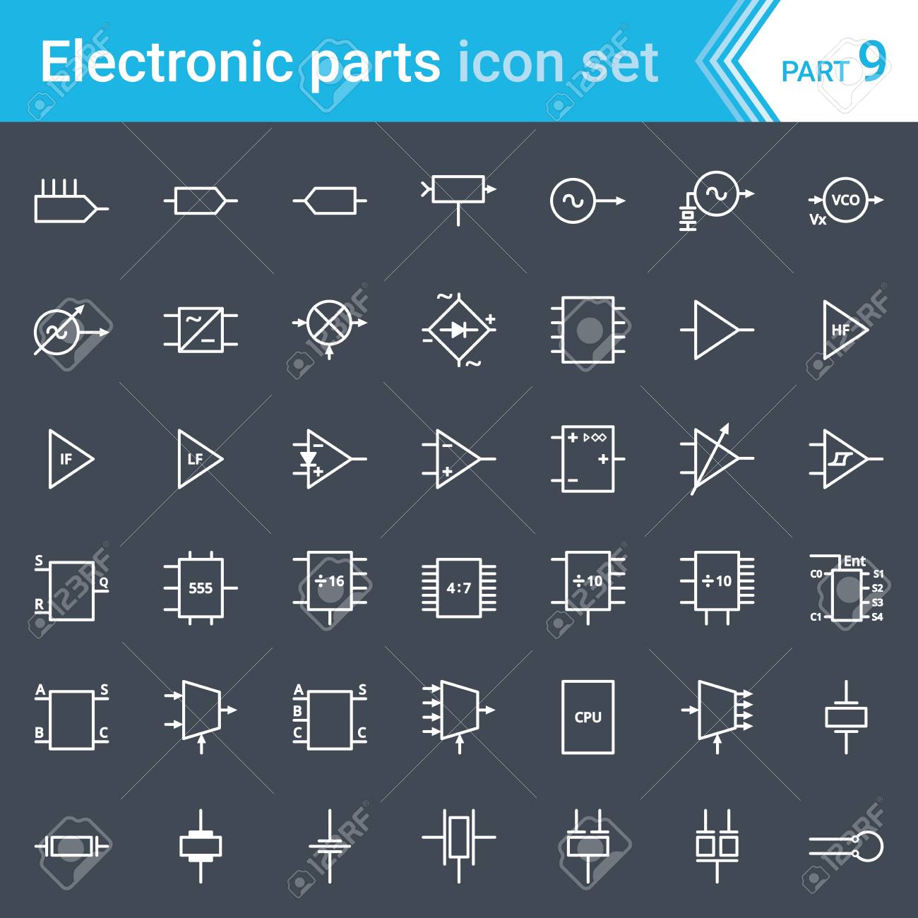 electric and electronic icons, electric diagram symbols circuitry Digital Logic Symbols electric and electronic icons, electric diagram symbols circuitry, blocks, stages, amplifier