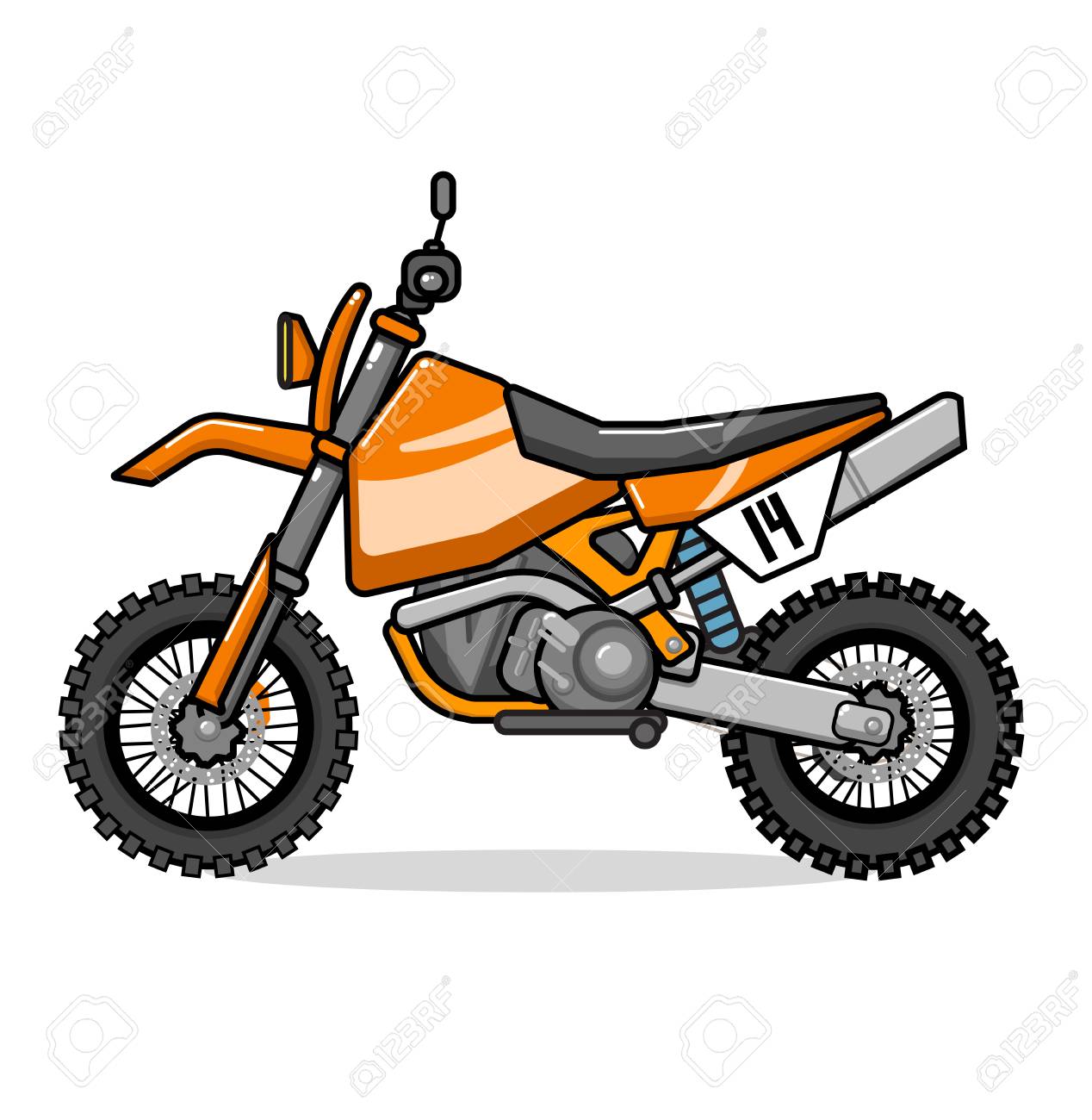 orange enduro bike