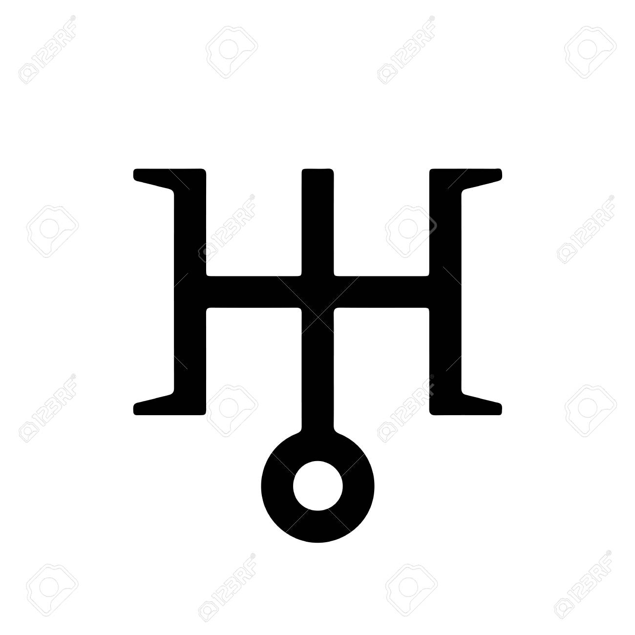 天王星の天文記号 ベクトルイラストレーション のイラスト素材 ベクタ Image