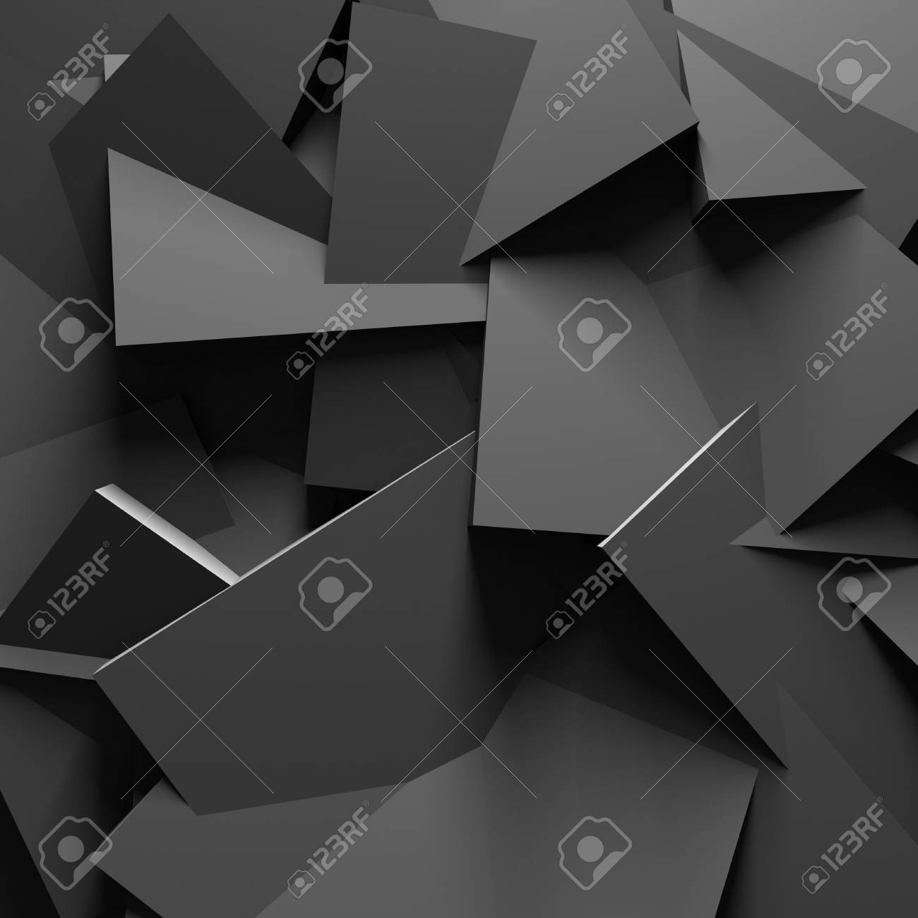 Fondo Oscuro Chaotic Diseno Textura De La Pared 3d Hacer