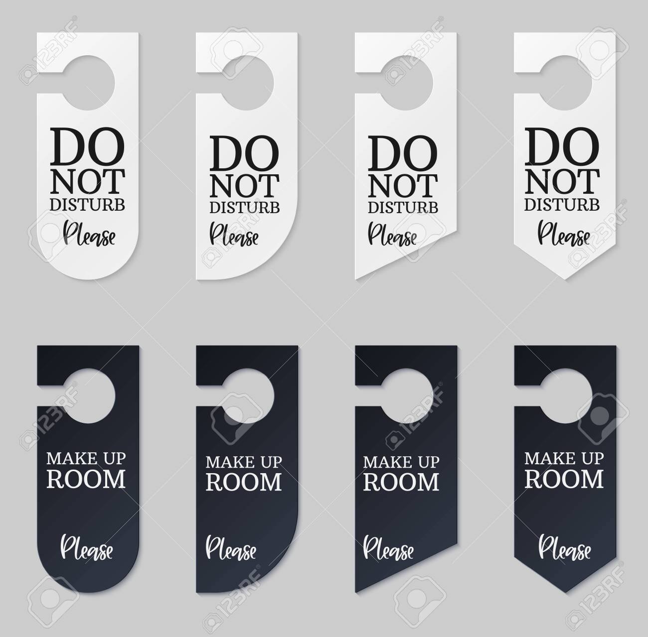 Door Hangers For Hotel Room. Set Of White And Black Label Hanger With Regard To Door Label Template Door Hangers For Hotel Room. Set Of White And Black Label Hanger With Regard To Door Label Template