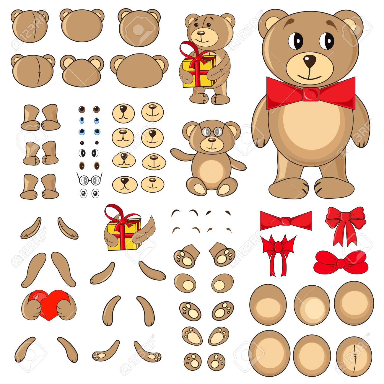 teddy bear parts