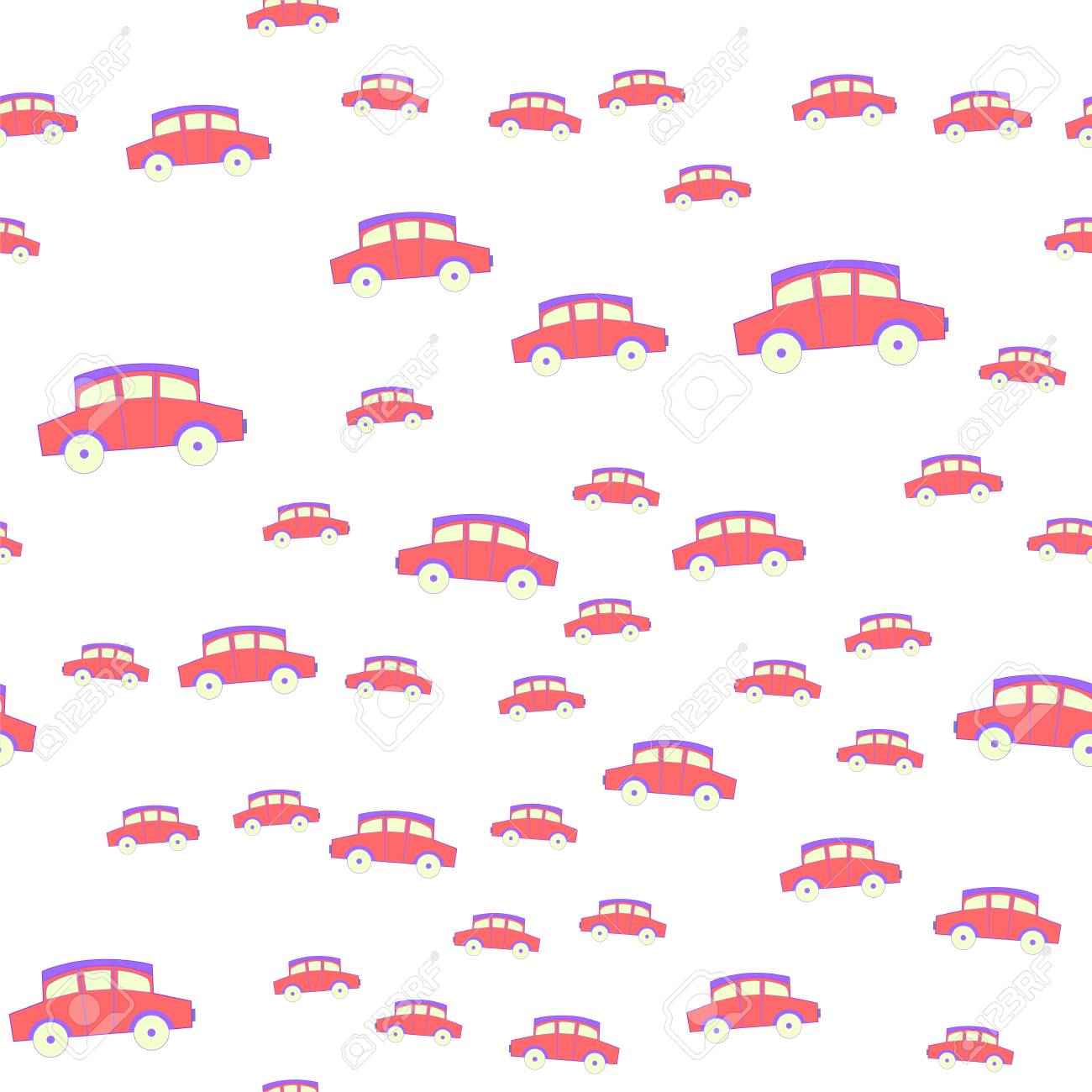 Seamless Pattern With Toy Cars Baby Wallpapers Royalty Free Cliparts Vectors And Stock Illustration Image
