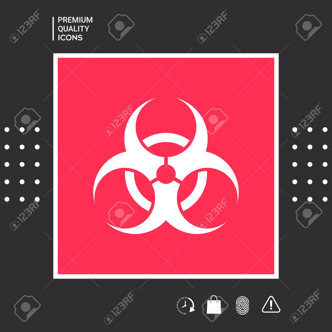 biological hazard sign vector illustration royalty free cliparts