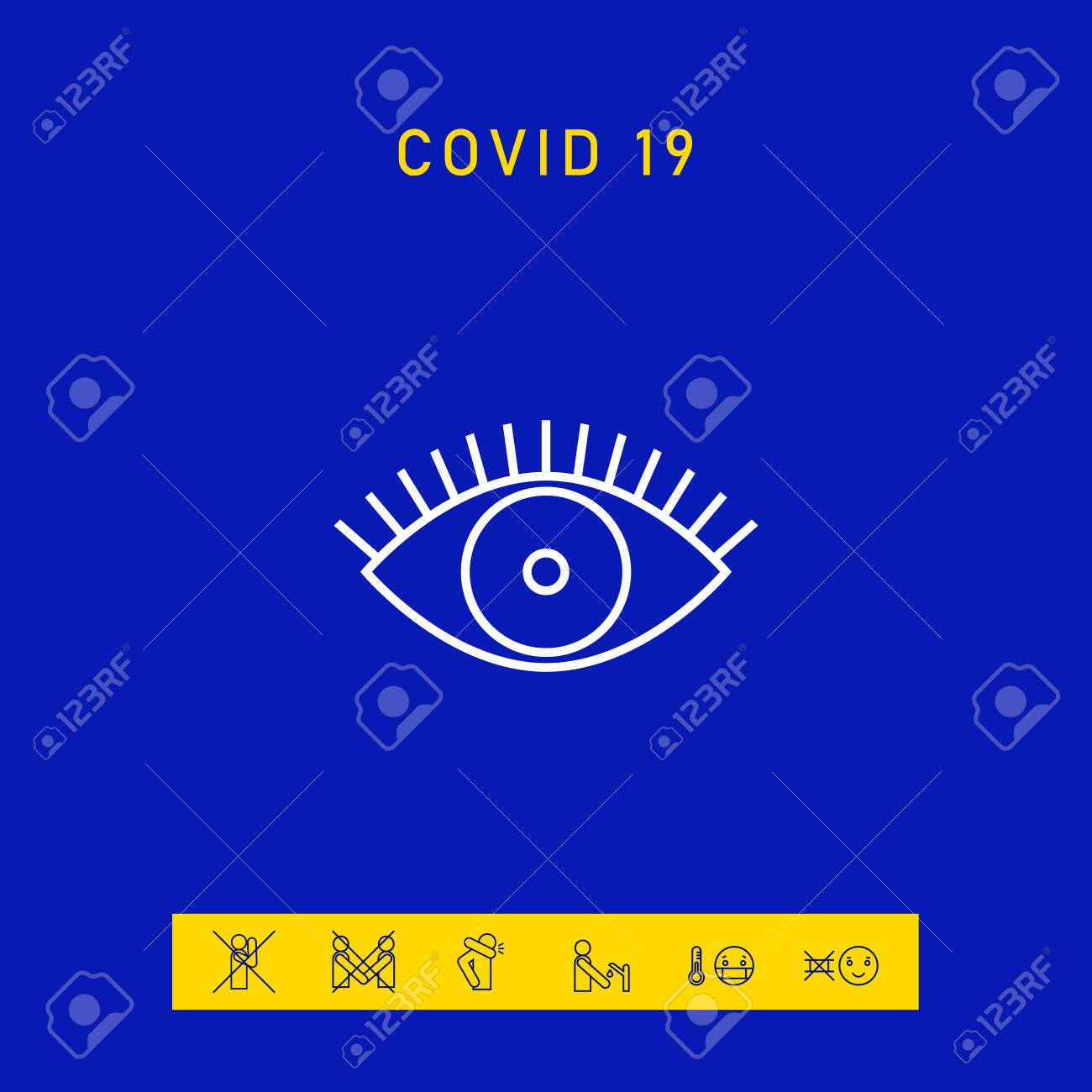 Eye icon - line concept. Elements for your design - 144674509 Eye icon - line concept. Elements for your design - 144674509