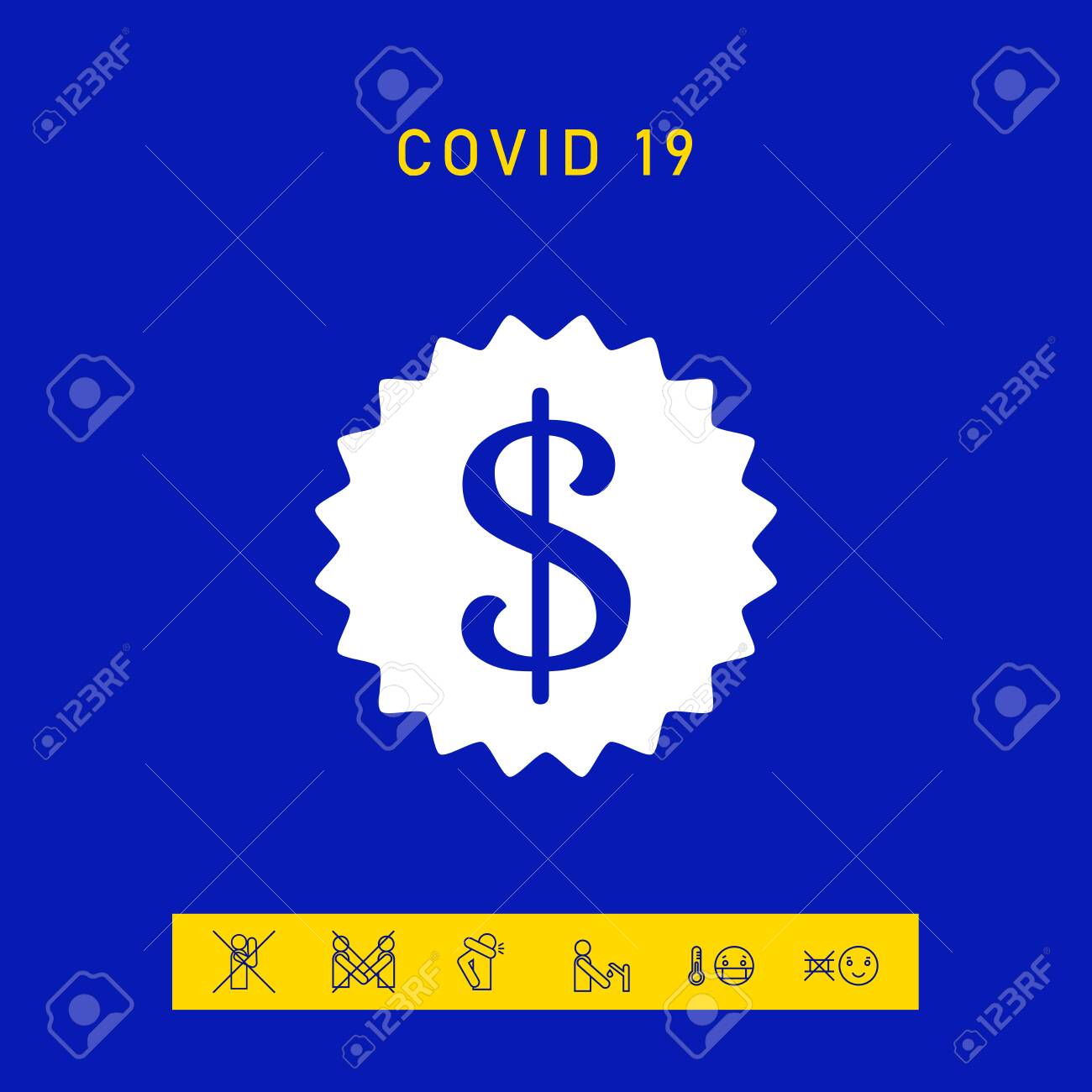 Dollar symbol on medal - icon. Element for your design - 144675725 Dollar symbol on medal - icon. Element for your design - 144675725