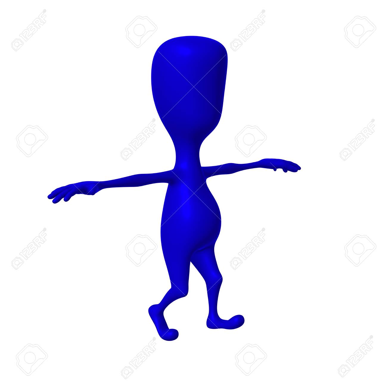 blue puppy try to