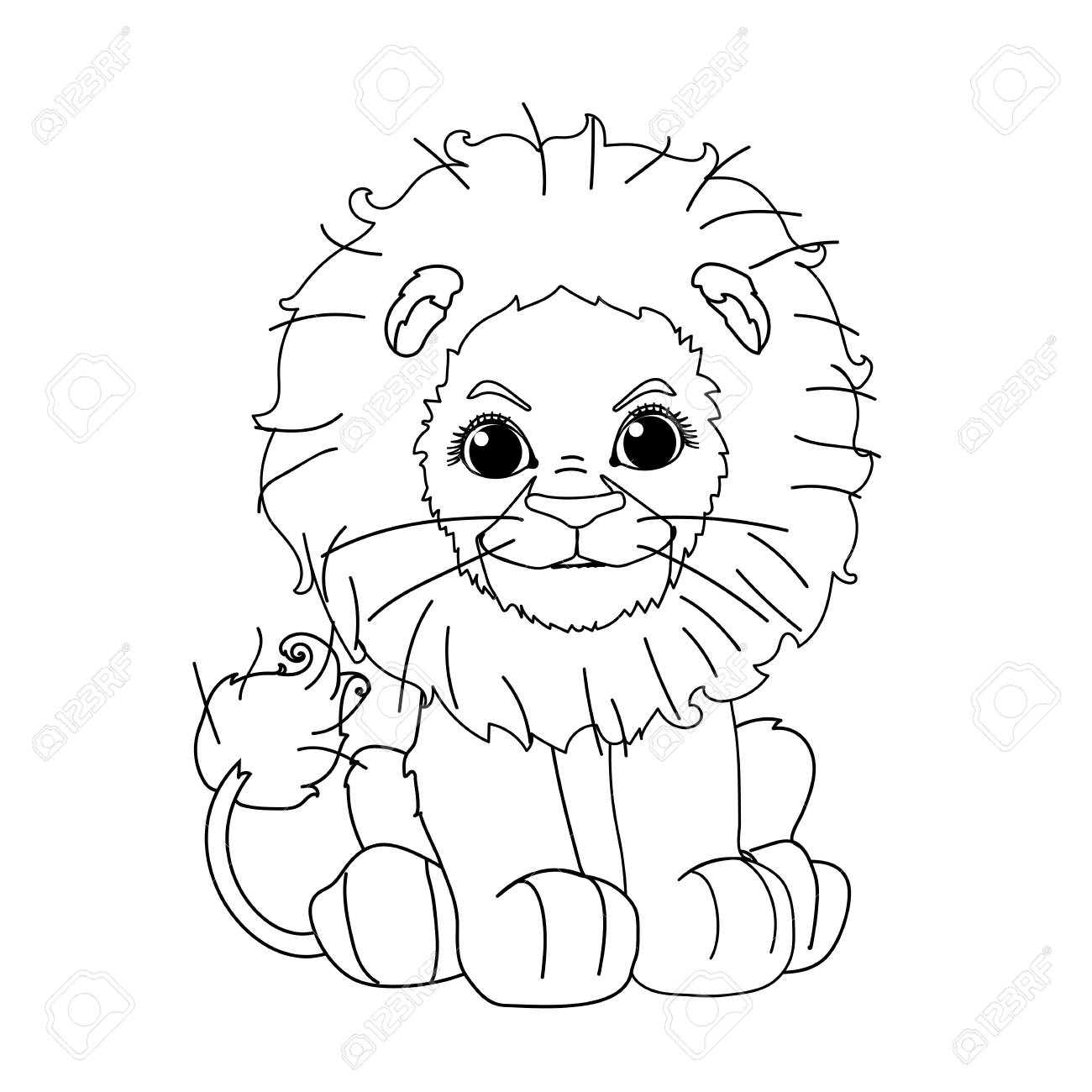 Vector Line Cartoon Animal Clip Art Cute Little Lion Royalty Free SVG, Cliparts, Vectors, And Stock Illustration. Image 123436066. Vector Line Cartoon Animal Clip Art Cute Little Lion Royalty Free SVG, Cliparts, Vectors, And Stock Illustration. Image 123436066.