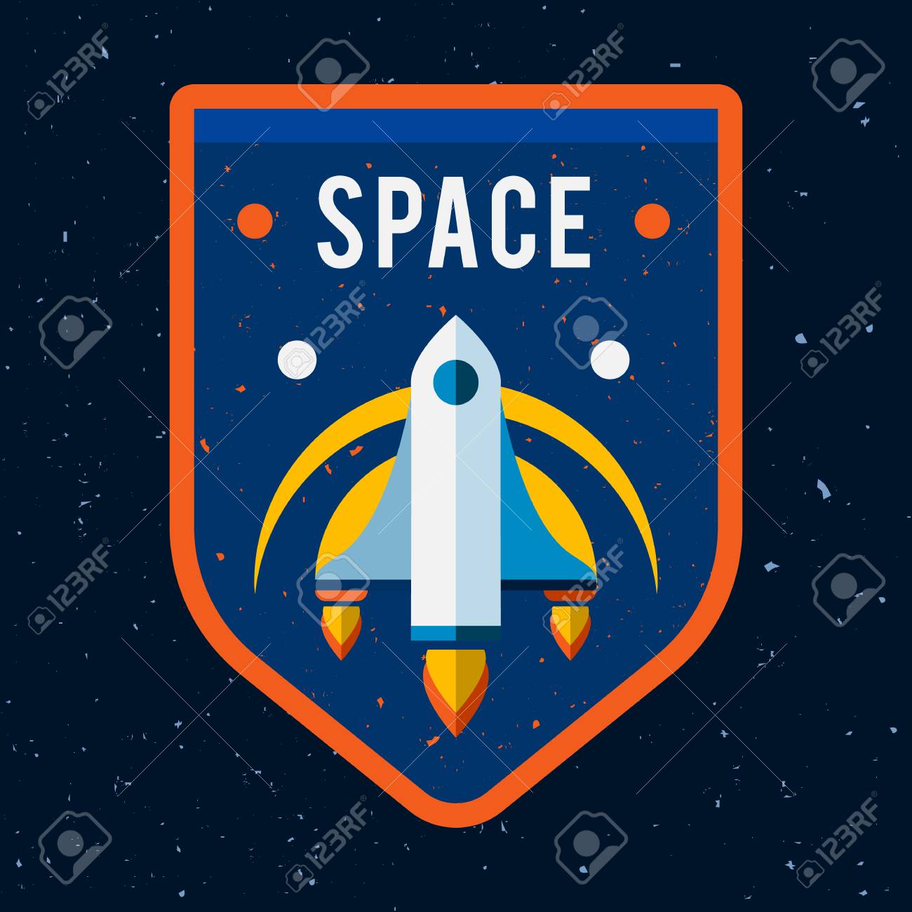 Vintage Space And Astronaut Badge Or Label. Royalty Free SVG, Cliparts,  Vectors, and Stock Illustration. Image 68748481.