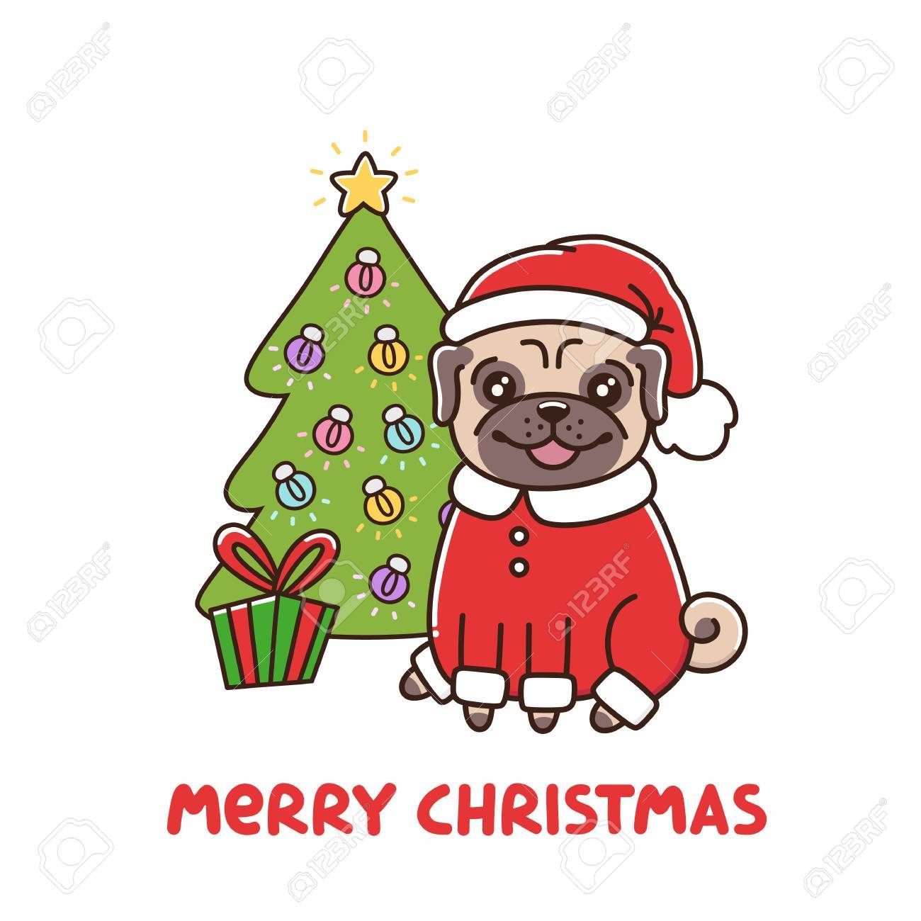 Buon Carlino dell/'Albero di Natale Carlino dell/'Albero di Maglietta