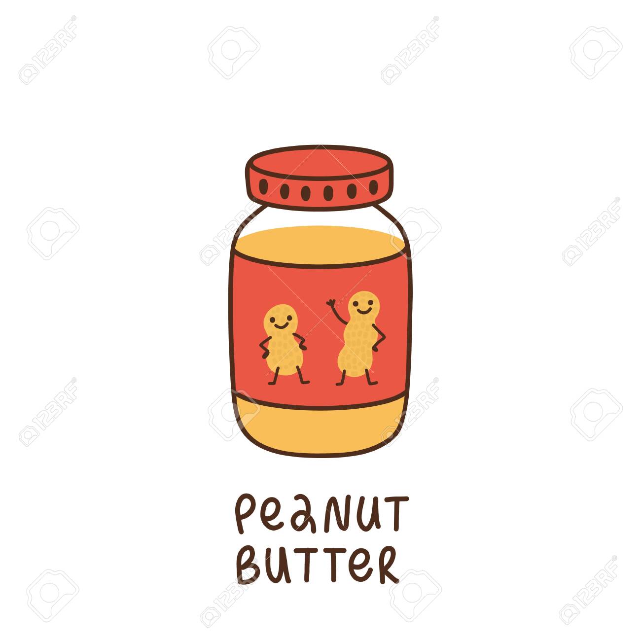 picture Cute Pictures Of Peanut Butter jar of peanut butter on the label drawn cute characters dancing