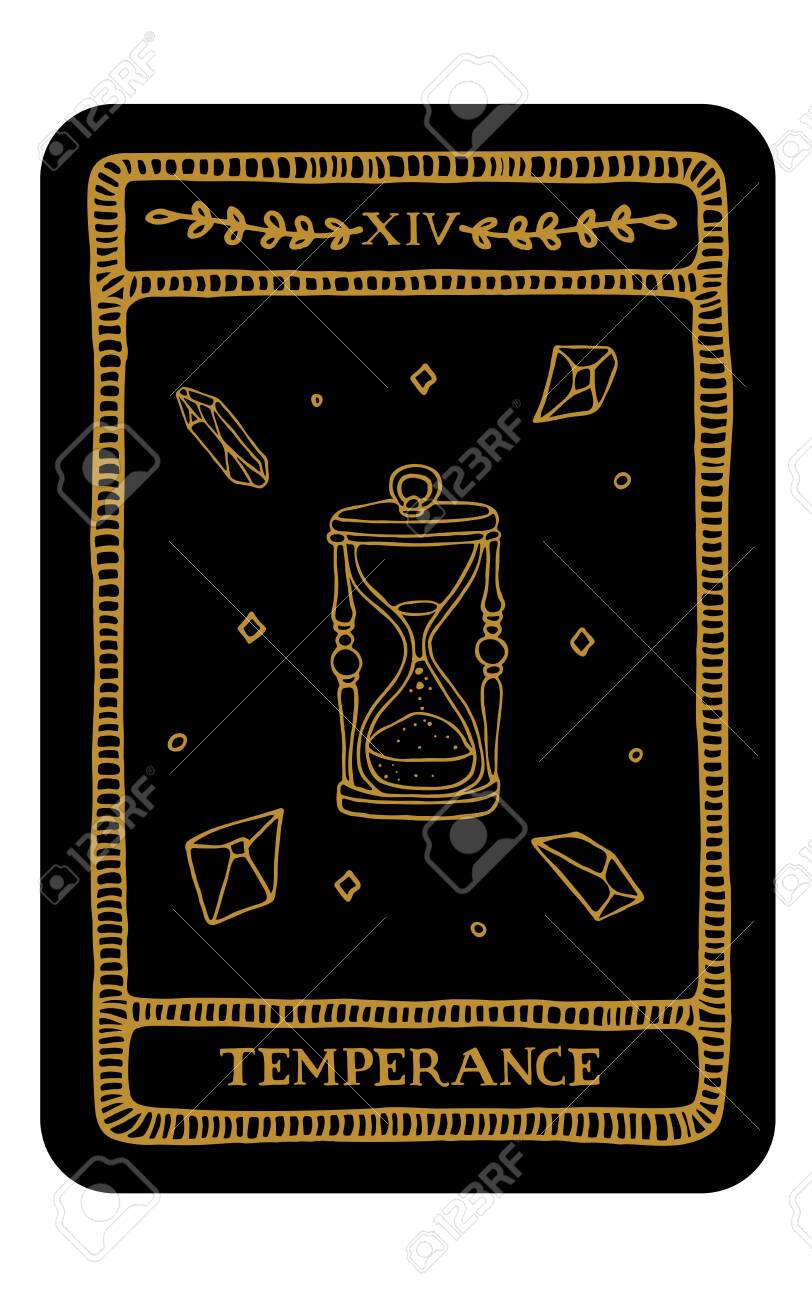 お迎えが決まりました】手描きイラスト タロット TEMPERANCE｜アート・写真 