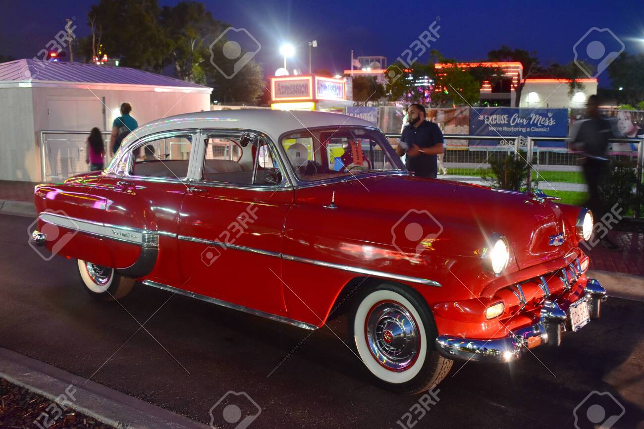 Car Show Orlando >> Orlando Florida November 02 2018 Vintange Red Car In Saturday Car Show Orlando >> Orlando Florida November 02 2018 Vintange Red Car In Saturday