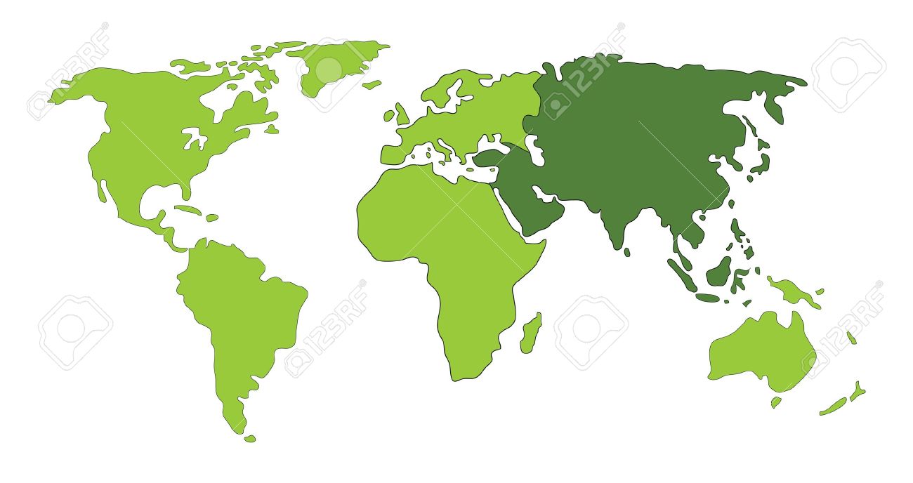 Resultado de imagen de mapa de asia en el mundo