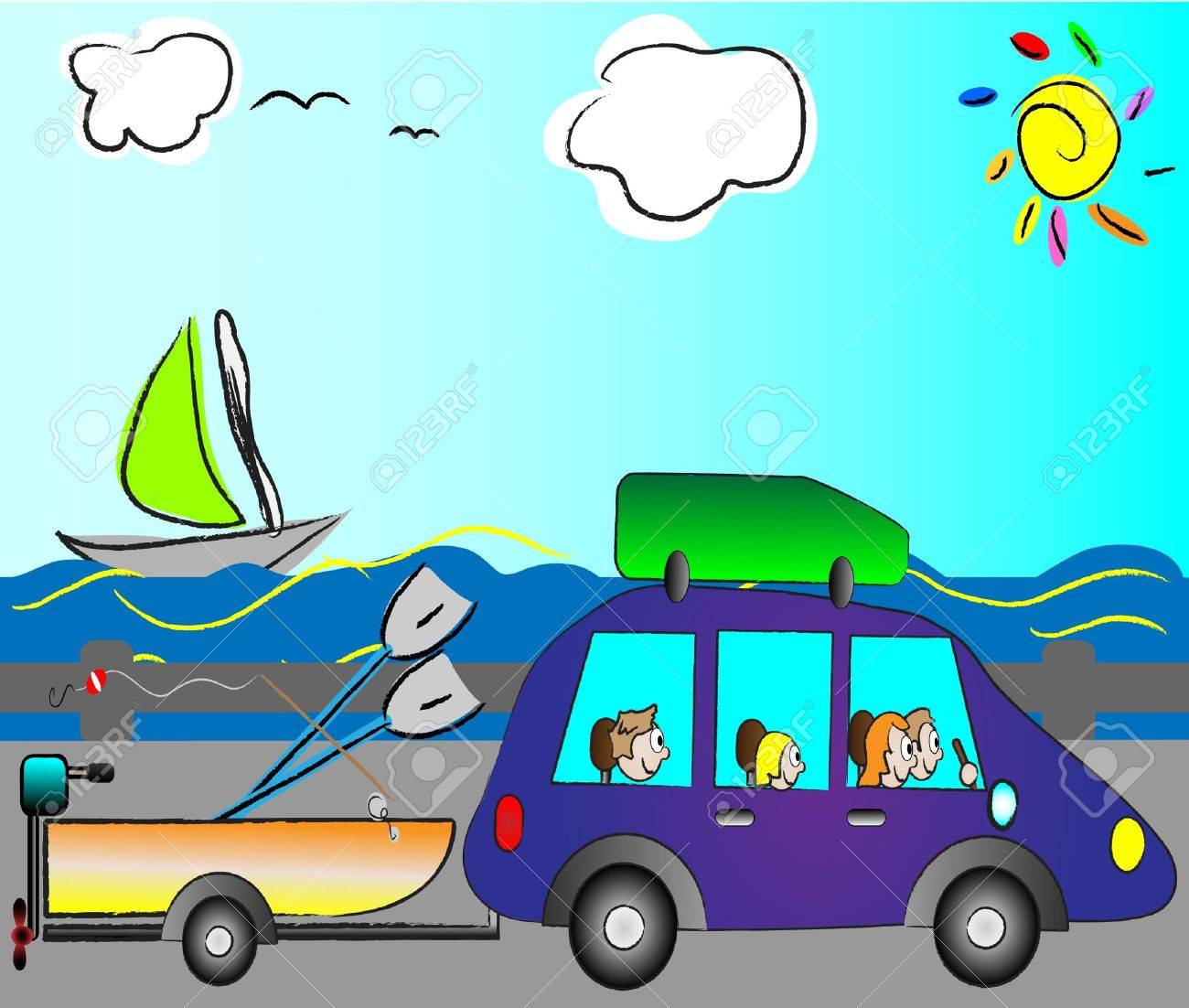 Famille Heureuse Voyageant En Vacances En Voiture Drole Clip Art Libres De Droits Vecteurs Et Illustration Image Famille Heureuse Voyageant En Vacances En Voiture Drole Clip Art Libres De Droits Vecteurs Et Illustration Image