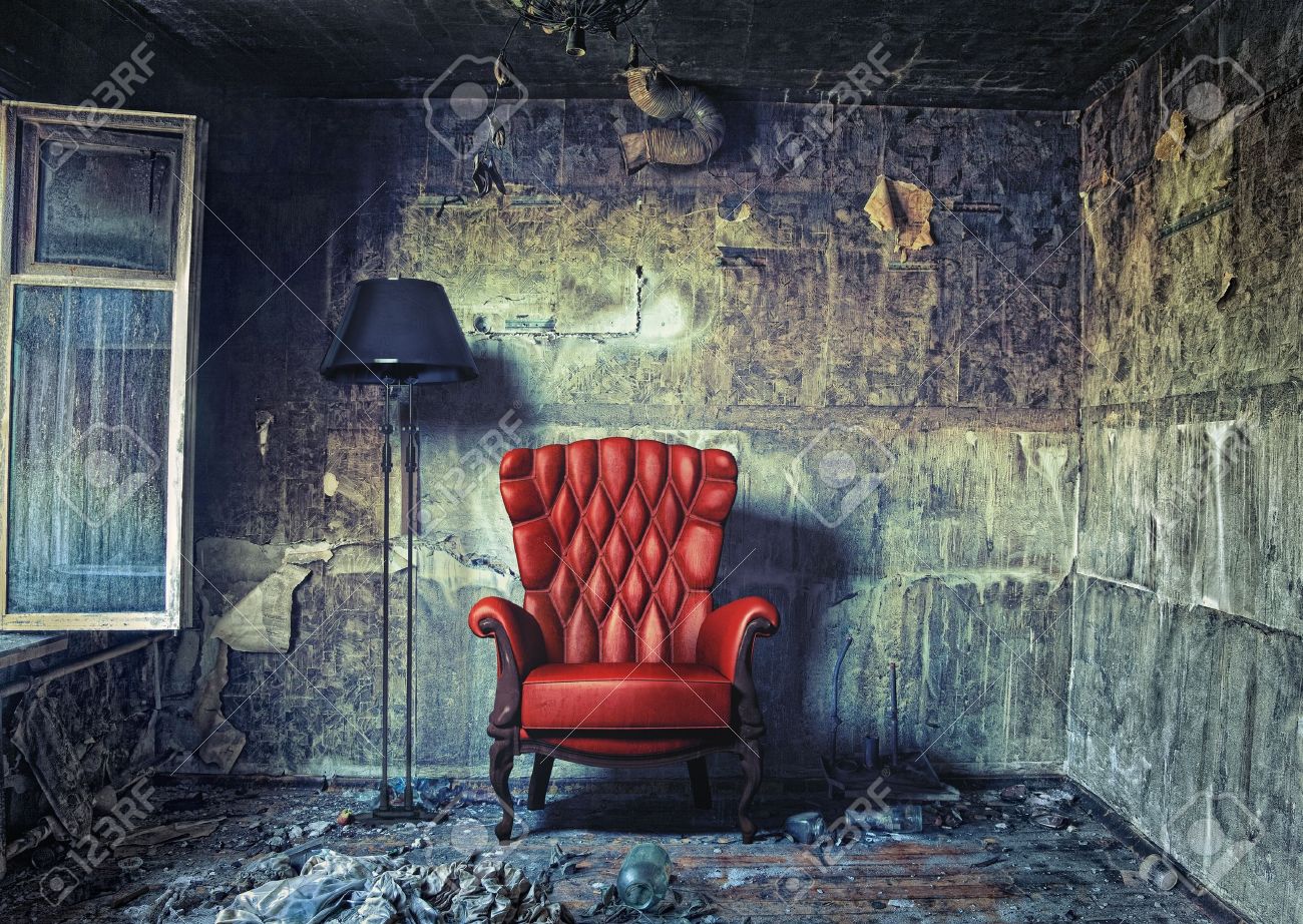 luxury armchair in grunge interior Photo compilation Photo and hand-drawing elements combined - 12803586 luxury armchair in grunge interior Photo compilation Photo and hand-drawing elements combined - 12803586