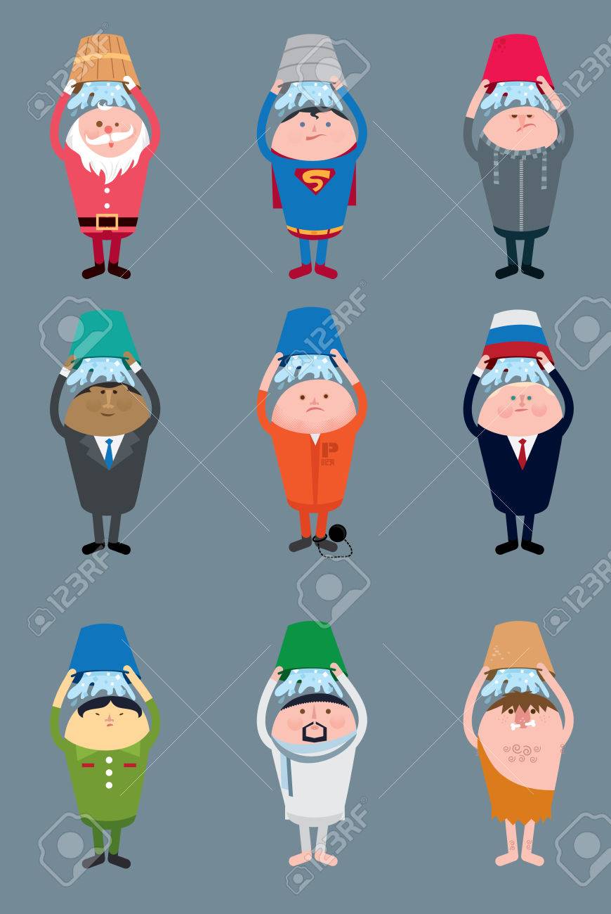 als water bucket challenge royalty free cliparts vectors and stock