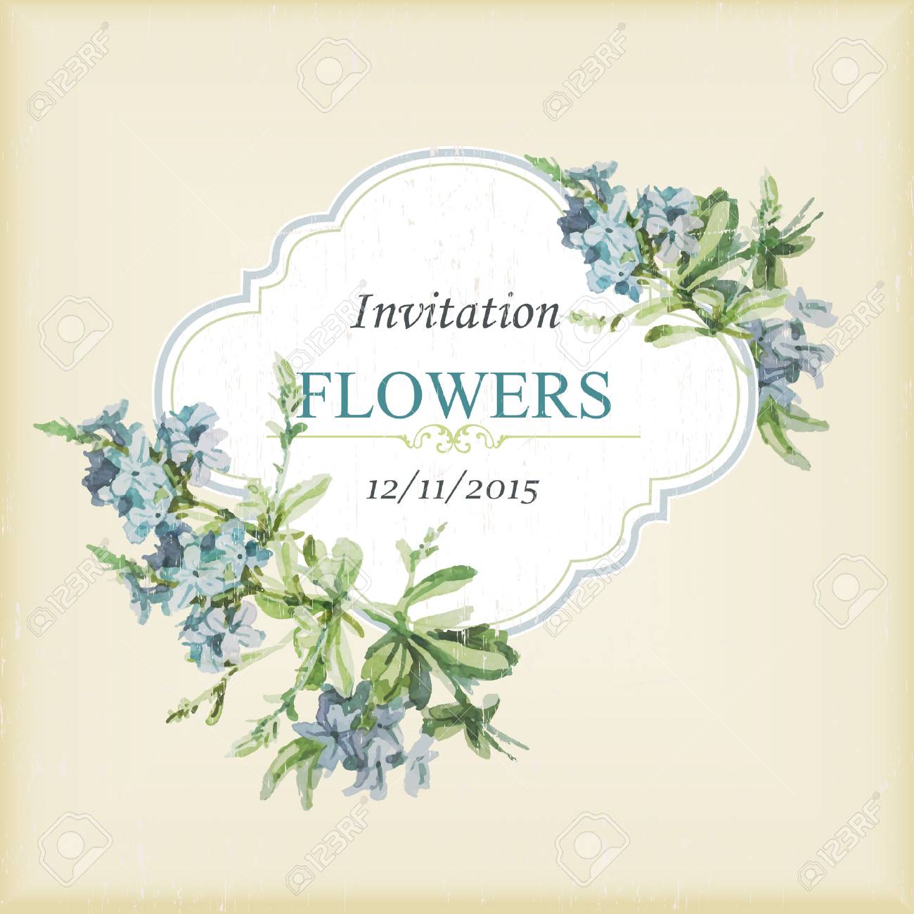 Tarjeta De Invitación Vintage Con Flores De Acuarela. Ilustración Vectorial Ilustraciones Svg, Vectoriales, Clip Art Vectorizado Libre De Derechos. Image 58459827. Tarjeta De Invitación Vintage Con Flores De Acuarela. Ilustración Vectorial Ilustraciones Svg, Vectoriales, Clip Art Vectorizado Libre De Derechos. Image 58459827.