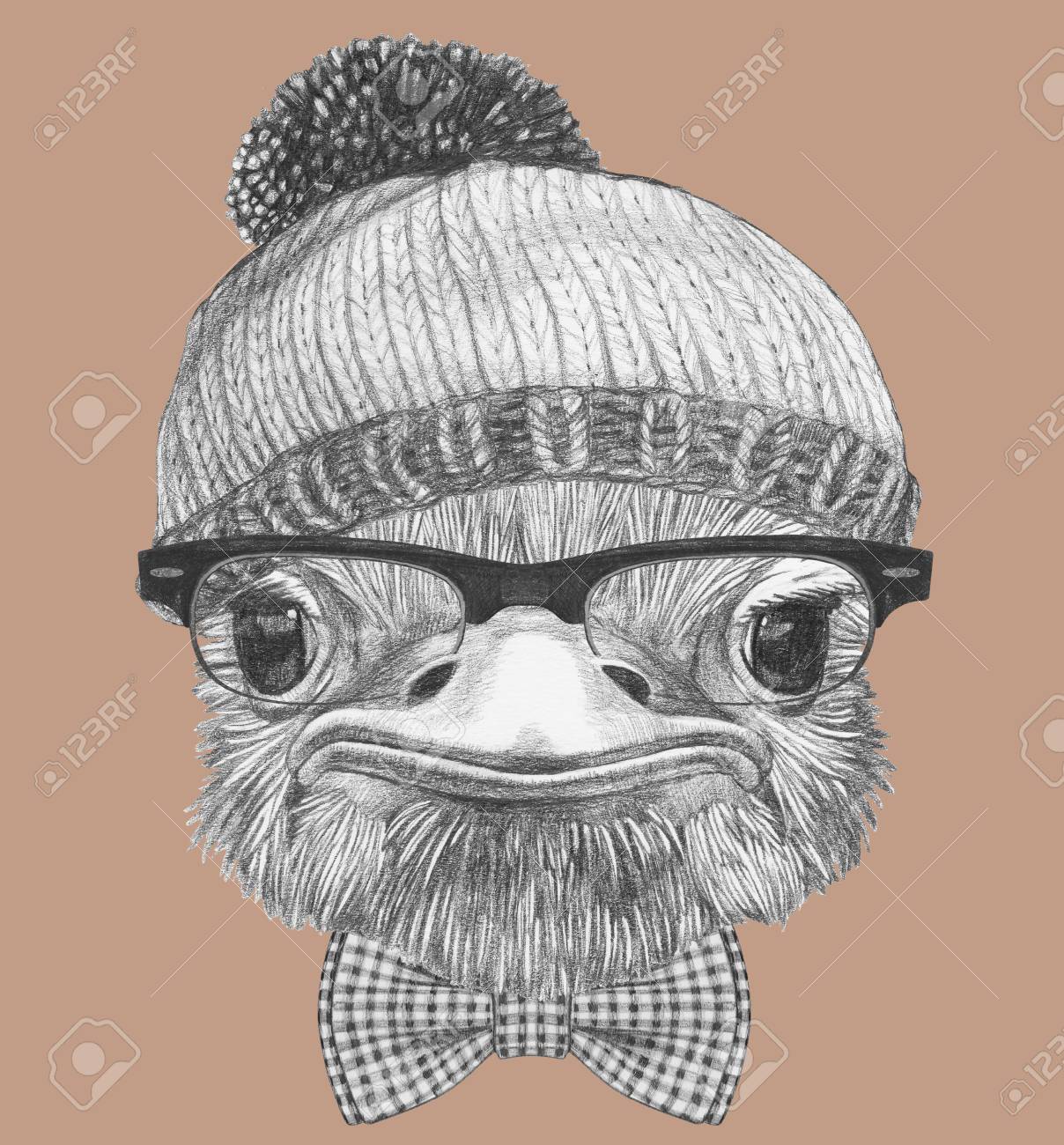 ostrich hat