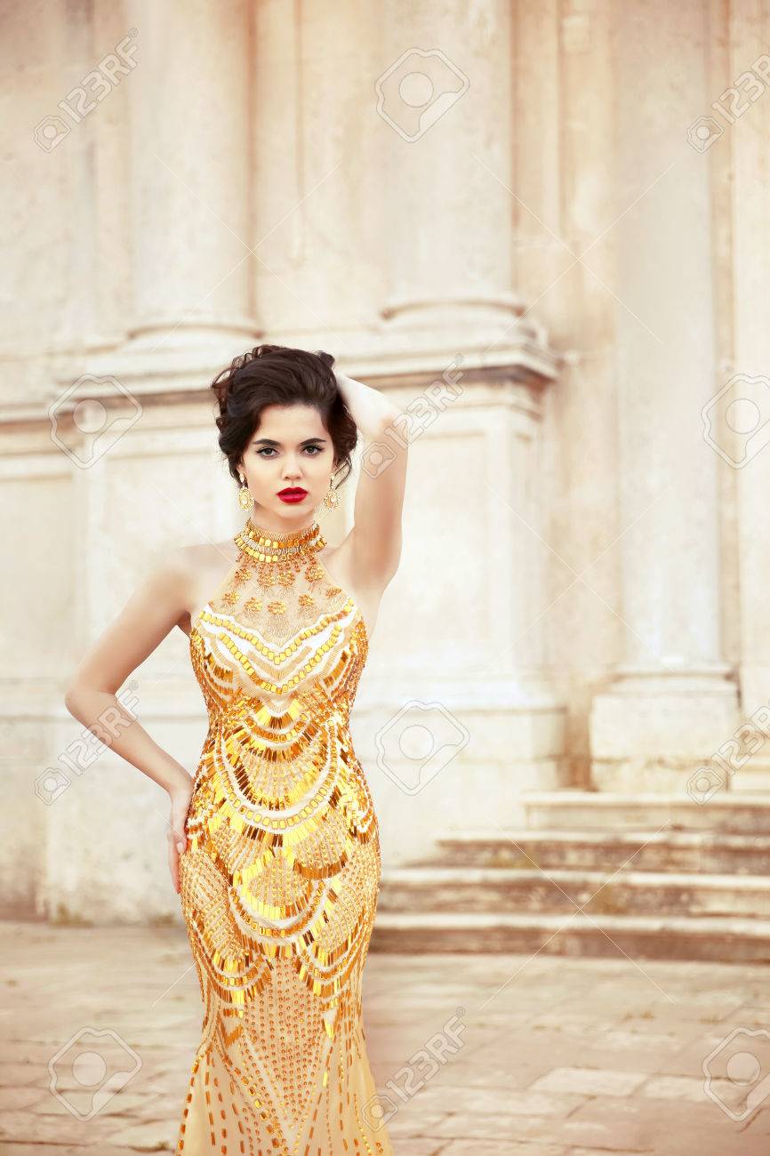 Sexy Gold Dress