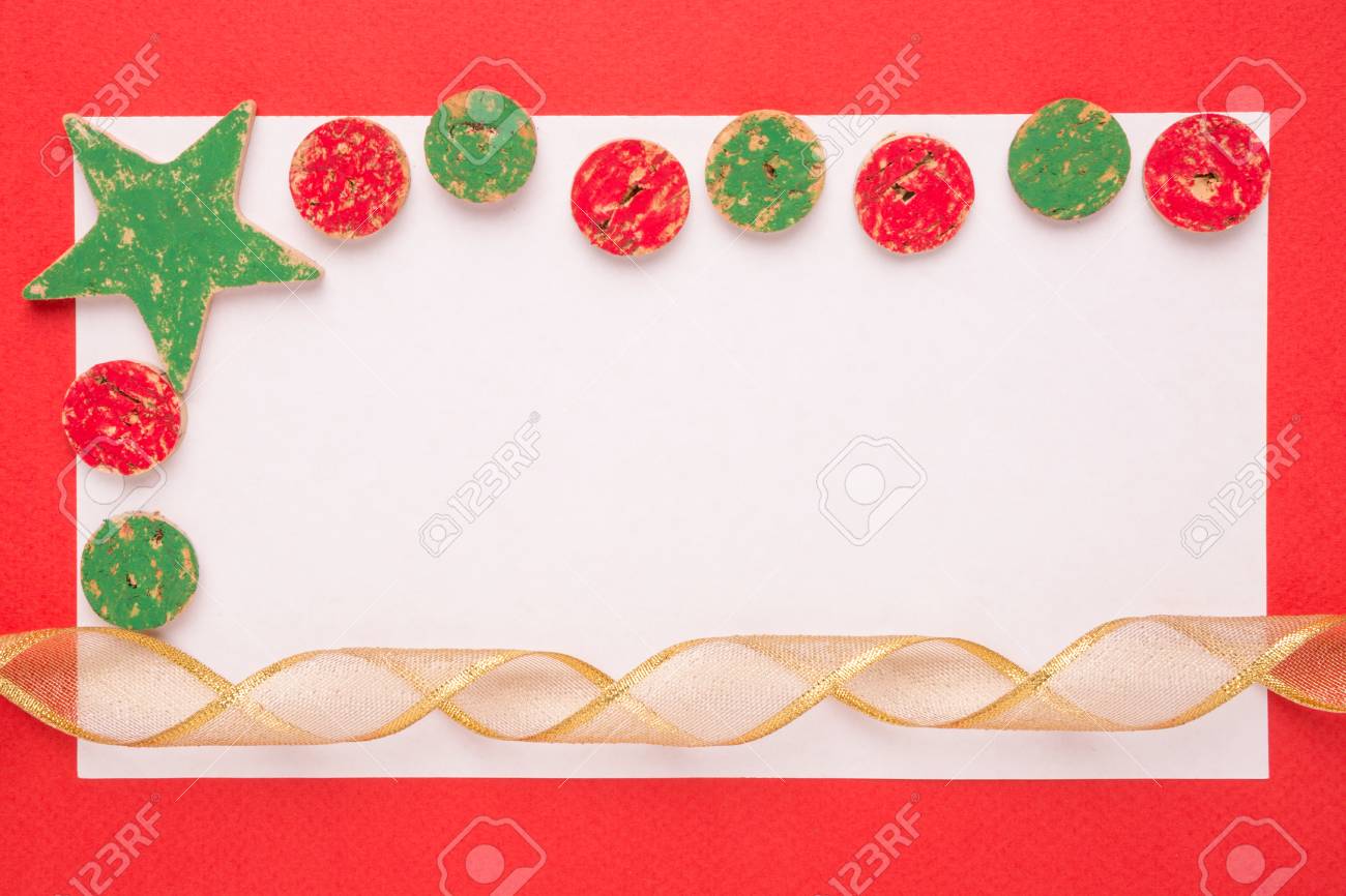 blank christmas card or invitation with christmas decoration stock blank christmas invitation background
