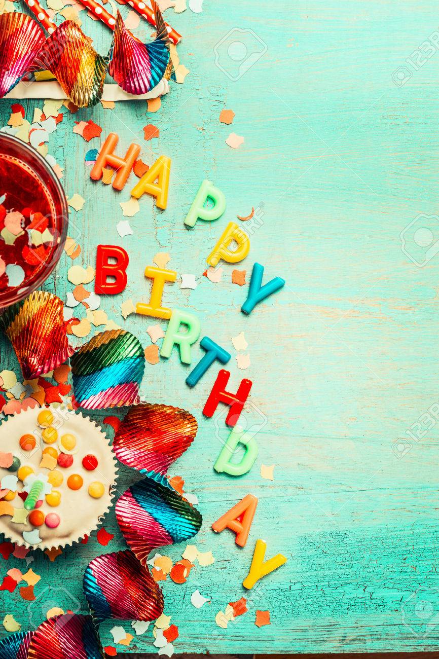 Happy birthday background with lettering, red decoration, cake and drinks , top view, place for text, vertical. Festive greeting or invitation card - 57128470 Happy birthday background with lettering, red decoration, cake and drinks , top view, place for text, vertical. Festive greeting or invitation card - 57128470