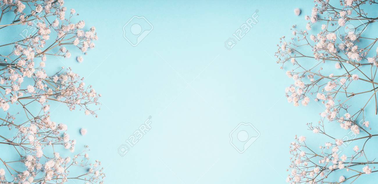 light blue floral