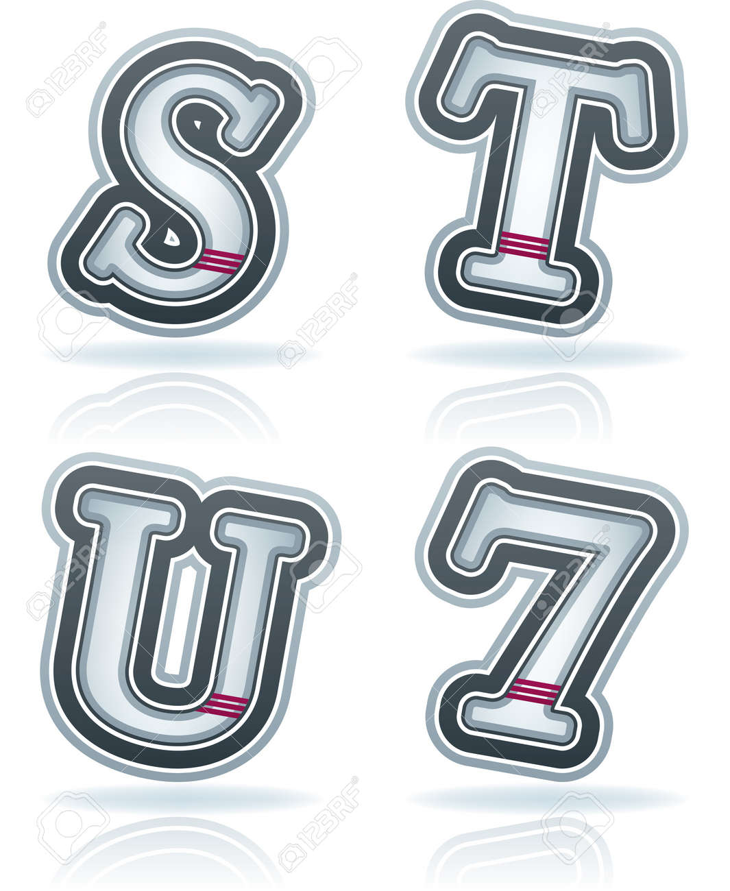 custom made drew from a scratch blue sanserif capital letters