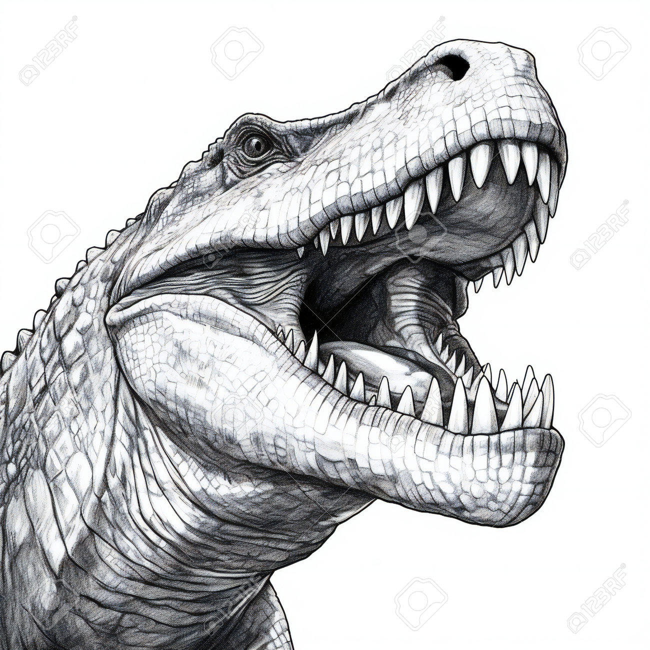 Premium Vector Realistic t-rex background