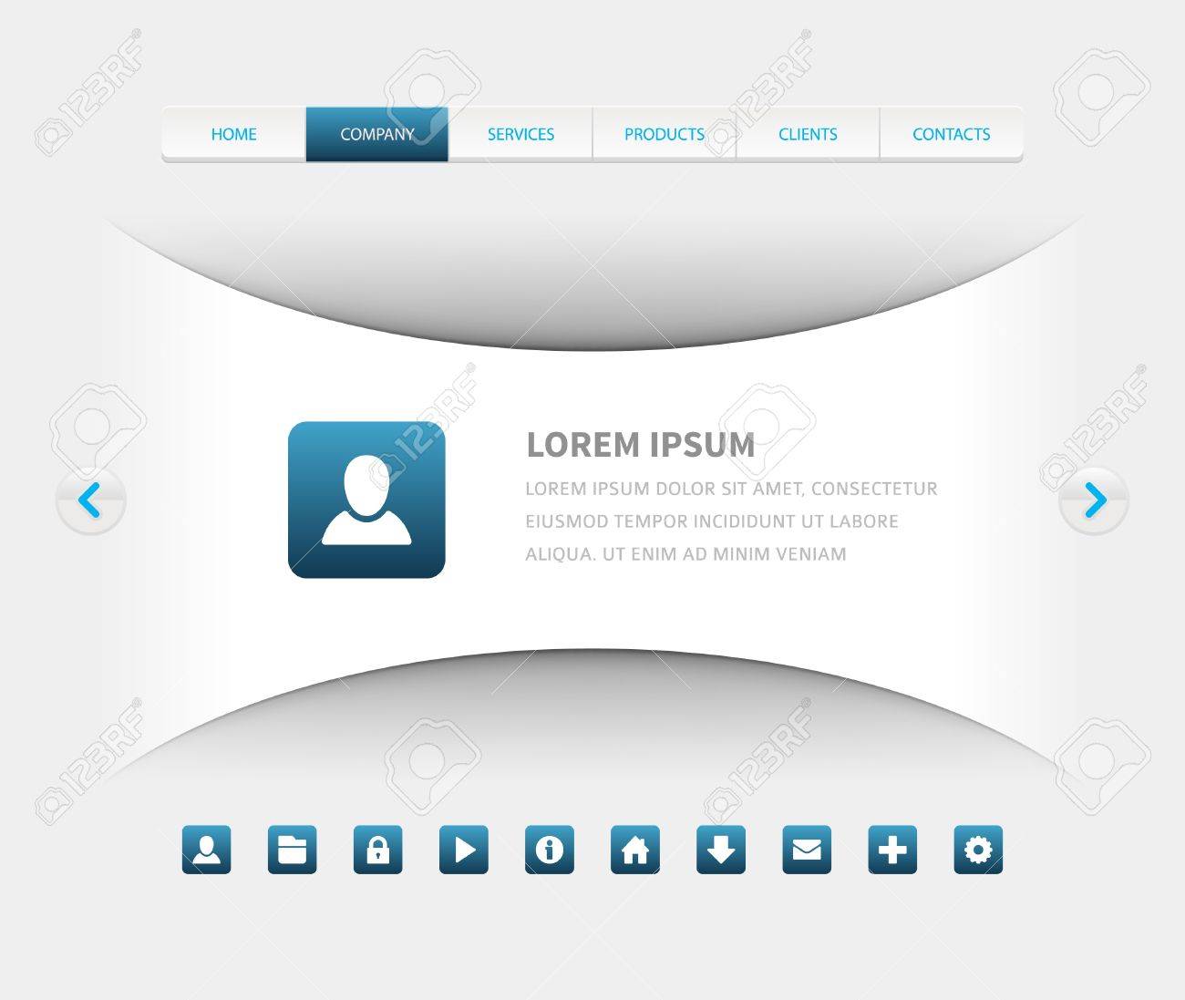 website header design template royalty free cliparts vectors and