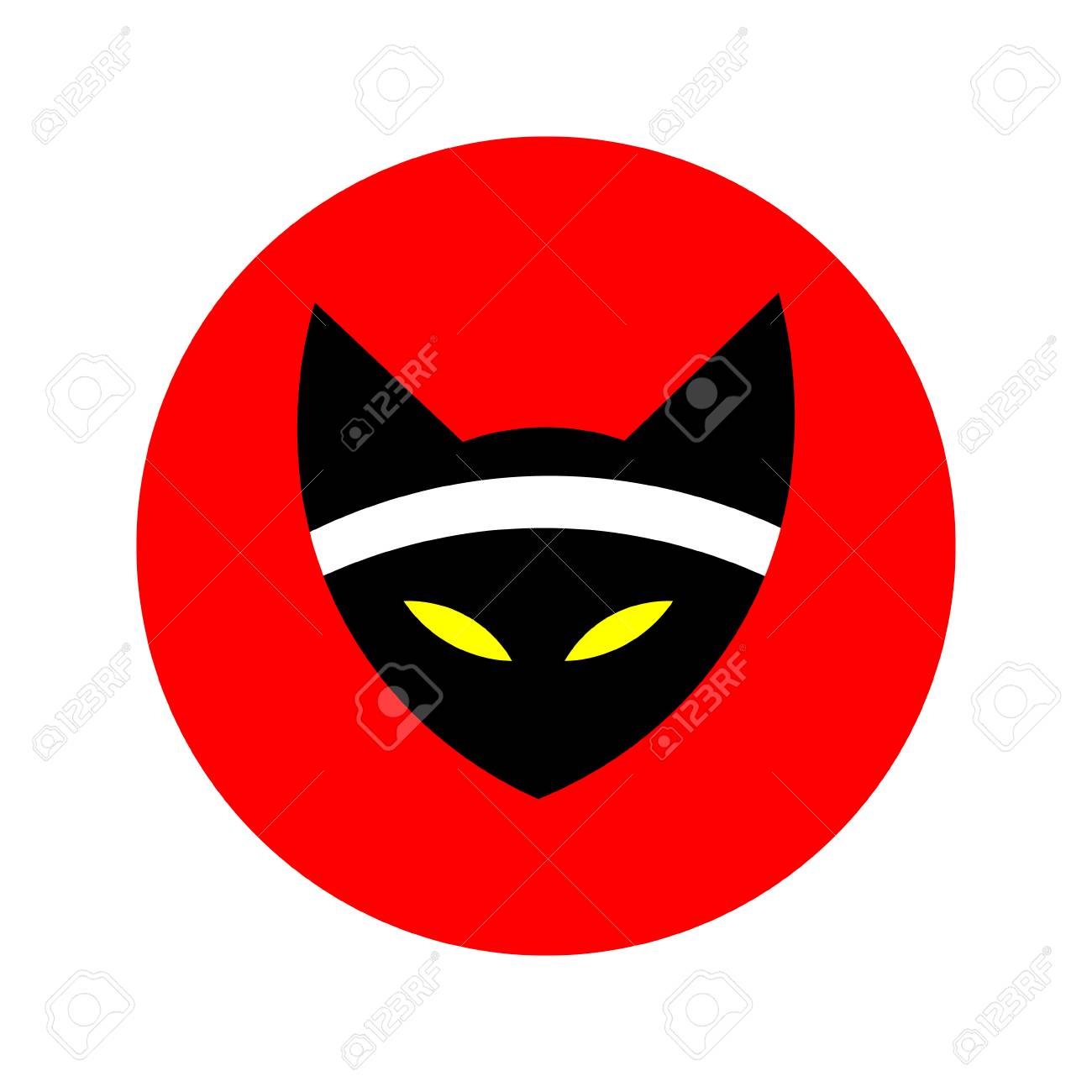 Vetores de Logotipo Conceito Gato Ninja Com Lua Vermelha Logotipo Para  Entretenimento Mídia Jogo Logotipo De Gato Bonito e mais imagens de Gato  doméstico - iStock