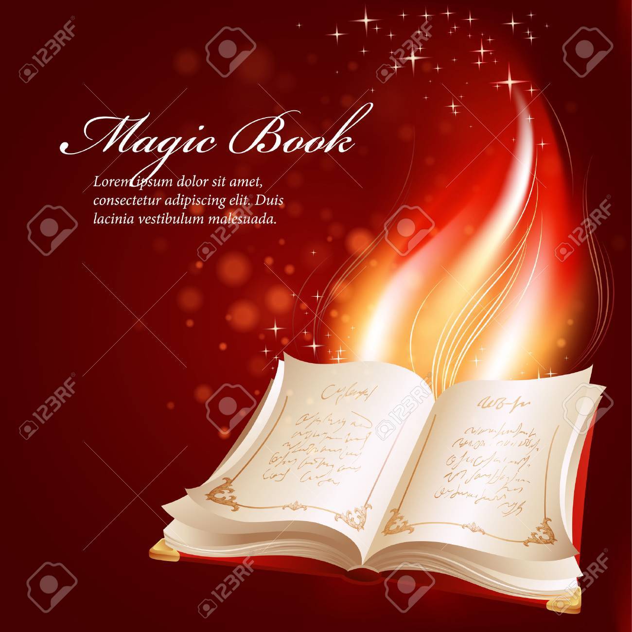 魔法の本のベクター イラストです のイラスト素材 ベクタ Image