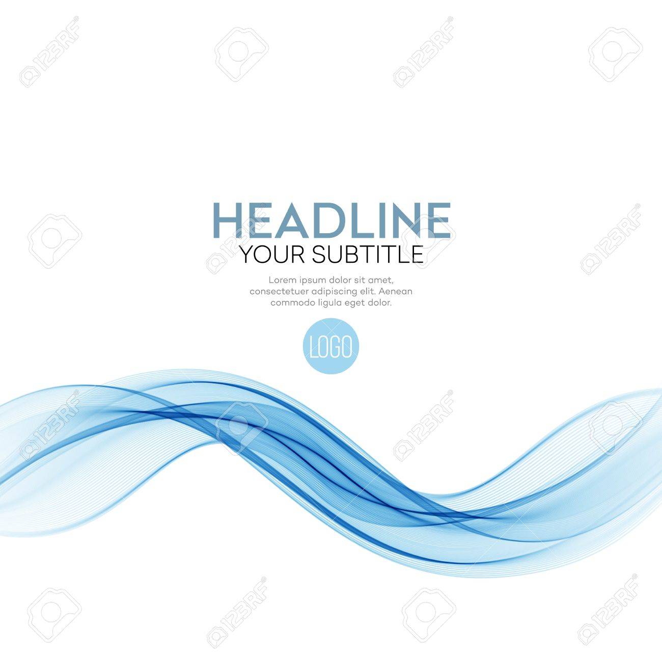 Abstract vector background, blue transparent waved lines for brochure, website, flyer design EPS10 - 59881241 Abstract vector background, blue transparent waved lines for brochure, website, flyer design EPS10 - 59881241